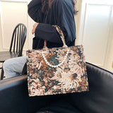 Flowers Beading Shoulder Bag for Women