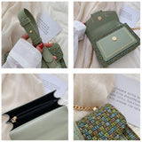 Women's Chain Small Square Bag Crossbody Clutches Handbags