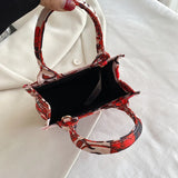 Jacquard Embroidery Top Handle Shoulder Tote Bag for Women