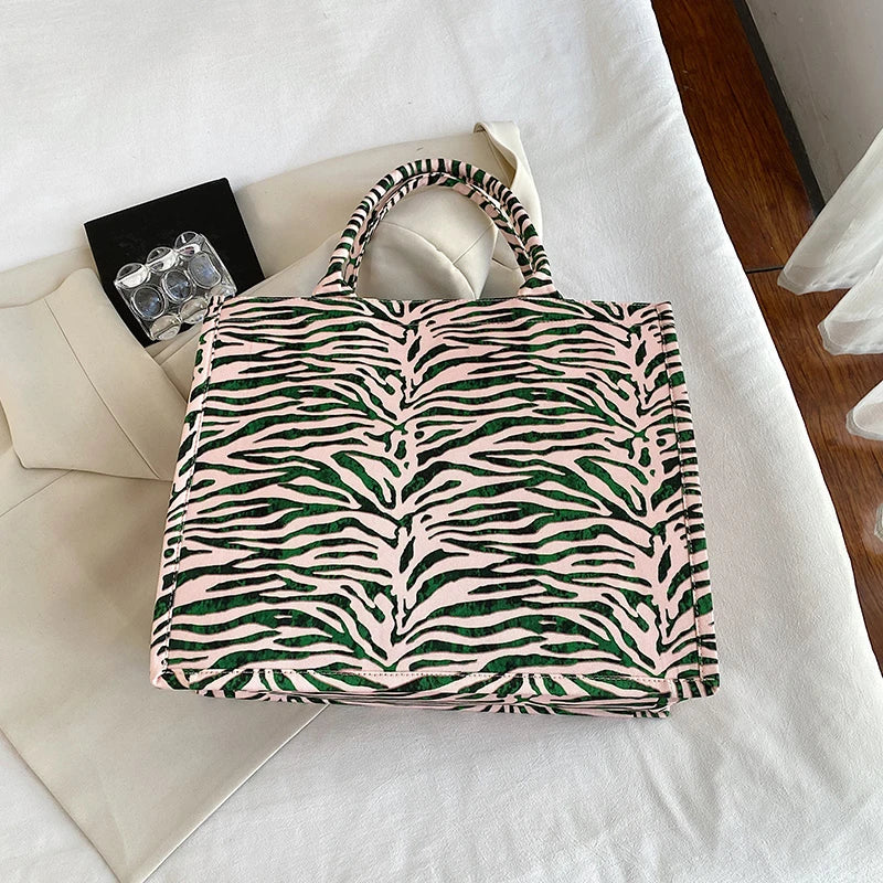 Jacquard Embroidery Top Handle Shoulder Tote Bag for Women