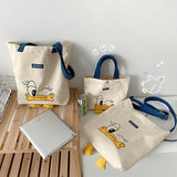 Canvas Ladies Shoulder Messenger Small Square Bag