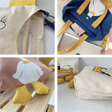 Canvas Ladies Shoulder Messenger Small Square Bag