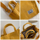 Corduroy Single Shoulder Bag Solid Color Small Square Bag