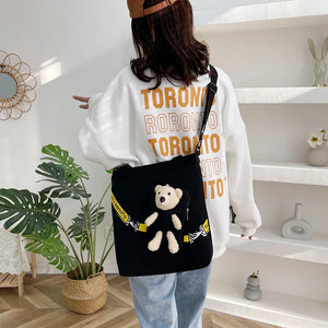 Canvas Crossbody Bags for Women Shoulder Bags Ladies Handbags