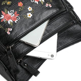 Soft Leather Shoulder Tote Handbag