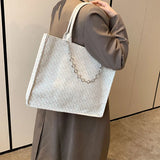 Women's Jacquard Embroidery Canvas Shoulder Bag