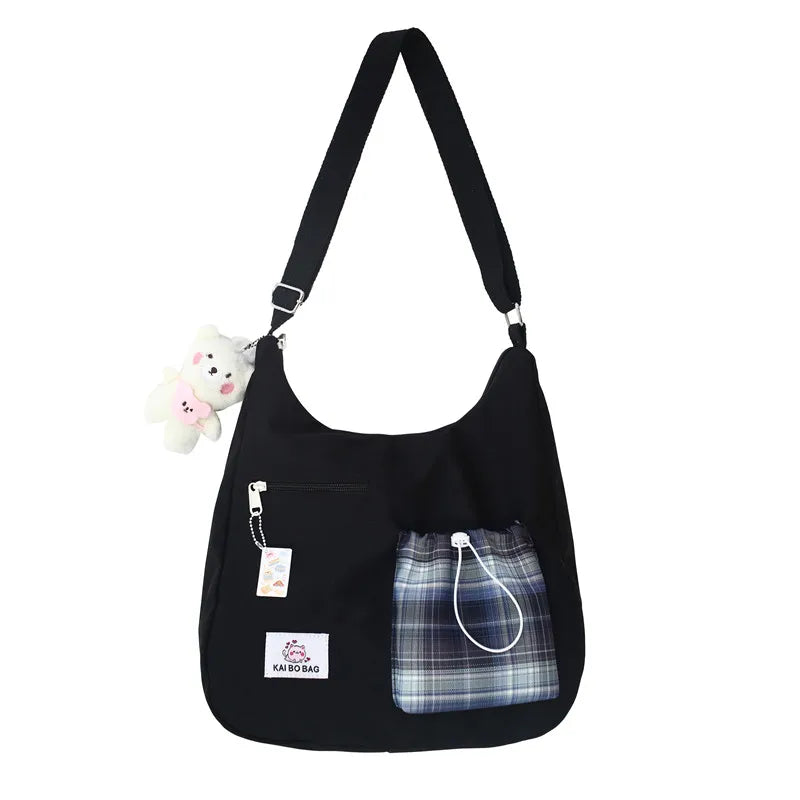 Nylon Ladies Shoulder Bag Messenger Small Square Bag