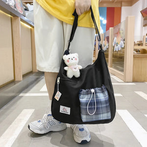 Nylon Ladies Shoulder Bag Messenger Small Square Bag