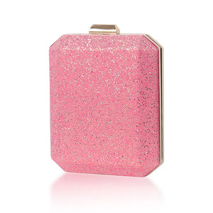 Pink Clutch Bag Women Evening Phone Purse Ladies Shoulder Bag