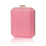 Pink Clutch Bag Women Evening Phone Purse Ladies Shoulder Bag
