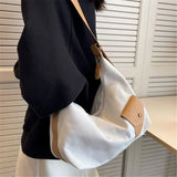 Women's Large Canvas Tote Bag with Pockets
