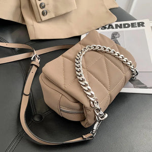 Small Nylon Crossbody Bag Women Satchel Style Shoulder Mini Chain Clutches