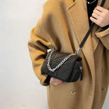 Nylon Mini Shoulder Bag Satchel Style Crossbody Bags Metale Chain Clutches