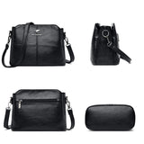 Small Leather Crossbody Bag for Women Shoulder Bag Tote Handbag
