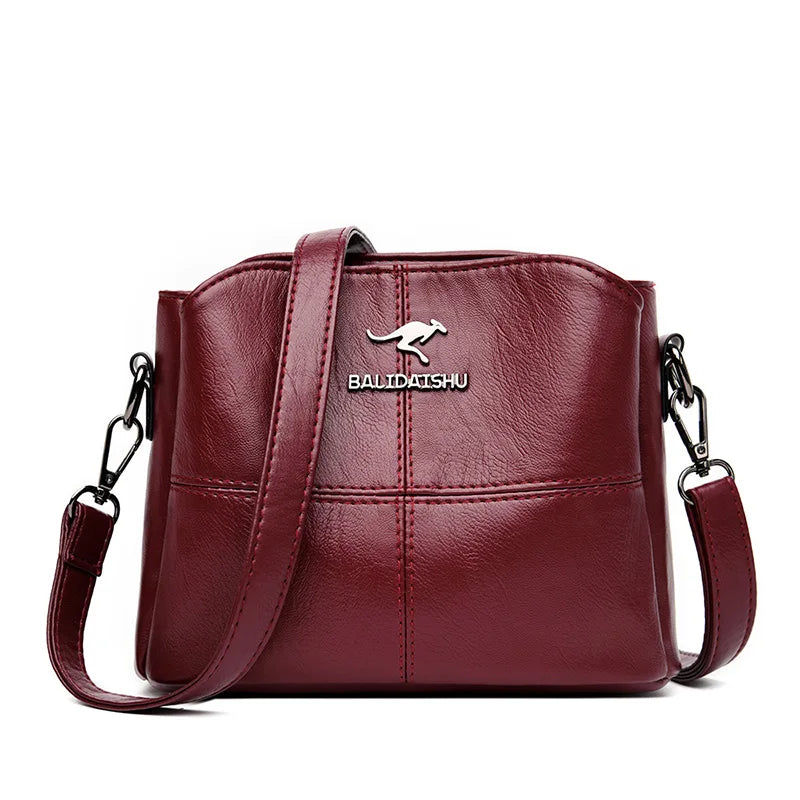 Small Leather Crossbody Bag for Women Shoulder Bag Tote Handbag
