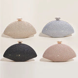 Plaid Diamond Clutch Purse Evening Bag Chain Shoulder Bags