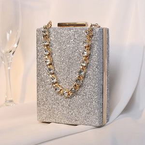 Crystal Rhinestone Handbag Top Handle Shoulder Bag Women's Crossbody Mini Purse