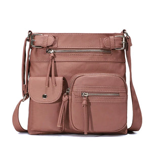 Women's Waterproof PU Leather Shoulder Bag