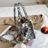 Women's Jacquard Embroidery Shoulder Bag Canvas Tote