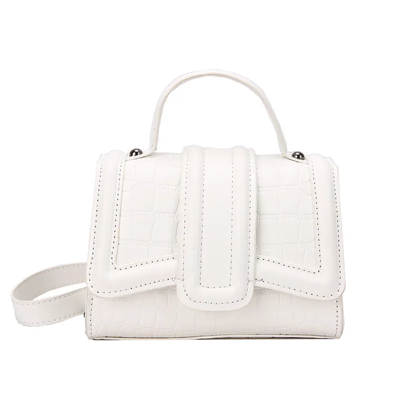 Stone Pattern Shoulder Messenger Bags for Women Small Flap Crossbody Bag