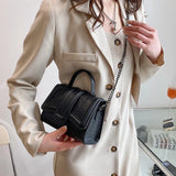Stone Pattern Shoulder Messenger Bags for Women Small Flap Crossbody Bag