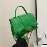 Stone Pattern Shoulder Messenger Bags for Women Small Flap Crossbody Bag