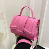 Stone Pattern Shoulder Messenger Bag for Women Small Flap Crossbody Bag