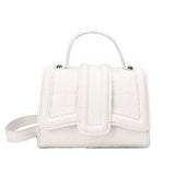 Stone Pattern Shoulder Messenger Bag for Women Small Flap Crossbody Bag