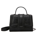 Stone Pattern Shoulder Messenger Bag for Women Small Flap Crossbody Bag