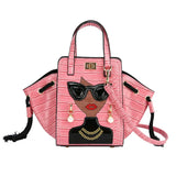 Large Capacity Tote Bag Pu Leather Crossbody Shoulder Handbag