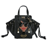 Large Capacity Tote Bag Pu Leather Crossbody Shoulder Handbag