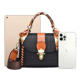 Women's Leather Crossbody Messenger Bag