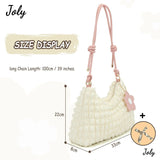 Women Bubble Flower Handbag Crossbody Clutch Bag Purse