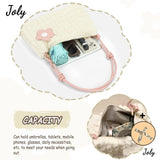 Women Bubble Flower Handbag Crossbody Clutch Bag Purse