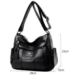 Retro Shoulder Bags High Leather Crossbody Bags for Women