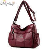 Retro Shoulder Bags High Leather Crossbody Bags for Women
