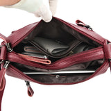 Retro Shoulder Bags High Leather Crossbody Bags for Women