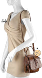 Vintage Crossbody Phone Bag, Small Shoulder Bag for Ladies, Soft Leather