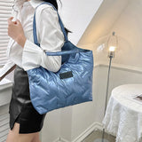 Women's Large Capacity Tote Bag Space Pad Cotton Shoulder Bag