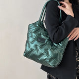 Women's Large Capacity Tote Bag Space Pad Cotton Shoulder Bag