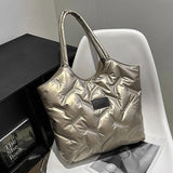 Women's Large Capacity Tote Bag Space Pad Cotton Shoulder Bag
