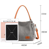 Canvas Shoulder Crossbody Bags Female Messenger Bag Purses And Handbags