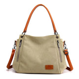 Canvas Shoulder Crossbody Bags Female Messenger Bag Purses And Handbags