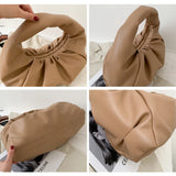 Women's Tote Shoulder Bags Folds Dumplings Soft Roupas Femininas Clutch