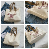 High Capacity Canvas Tote Shoulder Bag
