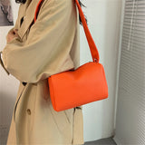 Leather Shoulder Bag - Fall Winter Multifunctional Ladies Messenger Ba