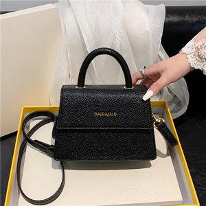 Small Square Bag PU Leather Handbags For Women Shoulder Bag Casual Crossbody Bag