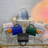 Small Square Bag PU Leather Handbags For Women Shoulder Bag Casual Crossbody Bag
