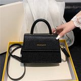 Small Square Bag PU Leather Handbags For Women Shoulder Bag Casual Crossbody Bag