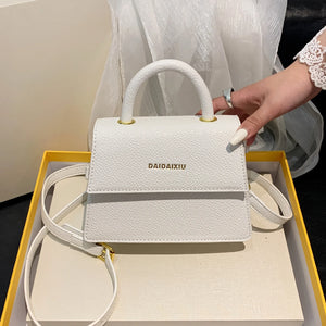 Small Square Bag PU Leather Handbags For Women Shoulder Bag Casual Crossbody Bag